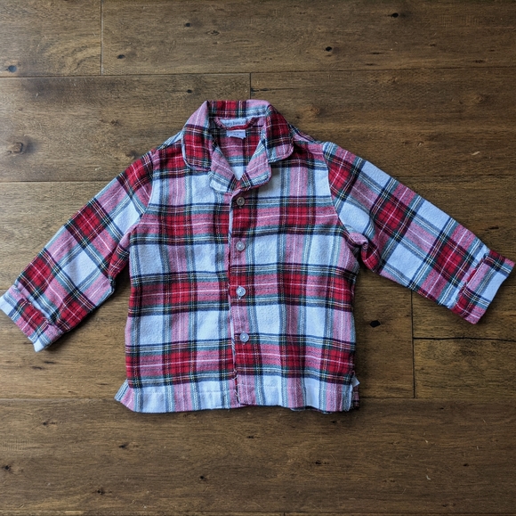 EUC Pottery Barn Kids 2T Plaid Flannel PJs - Picture 3 of 5